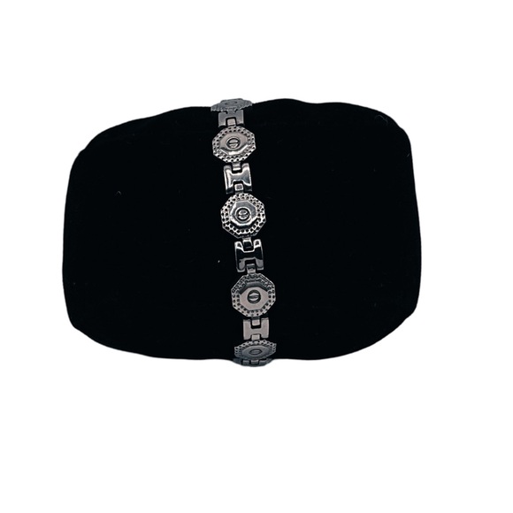 Jewelry - Art Deco Stainless Steel Link Bracelet